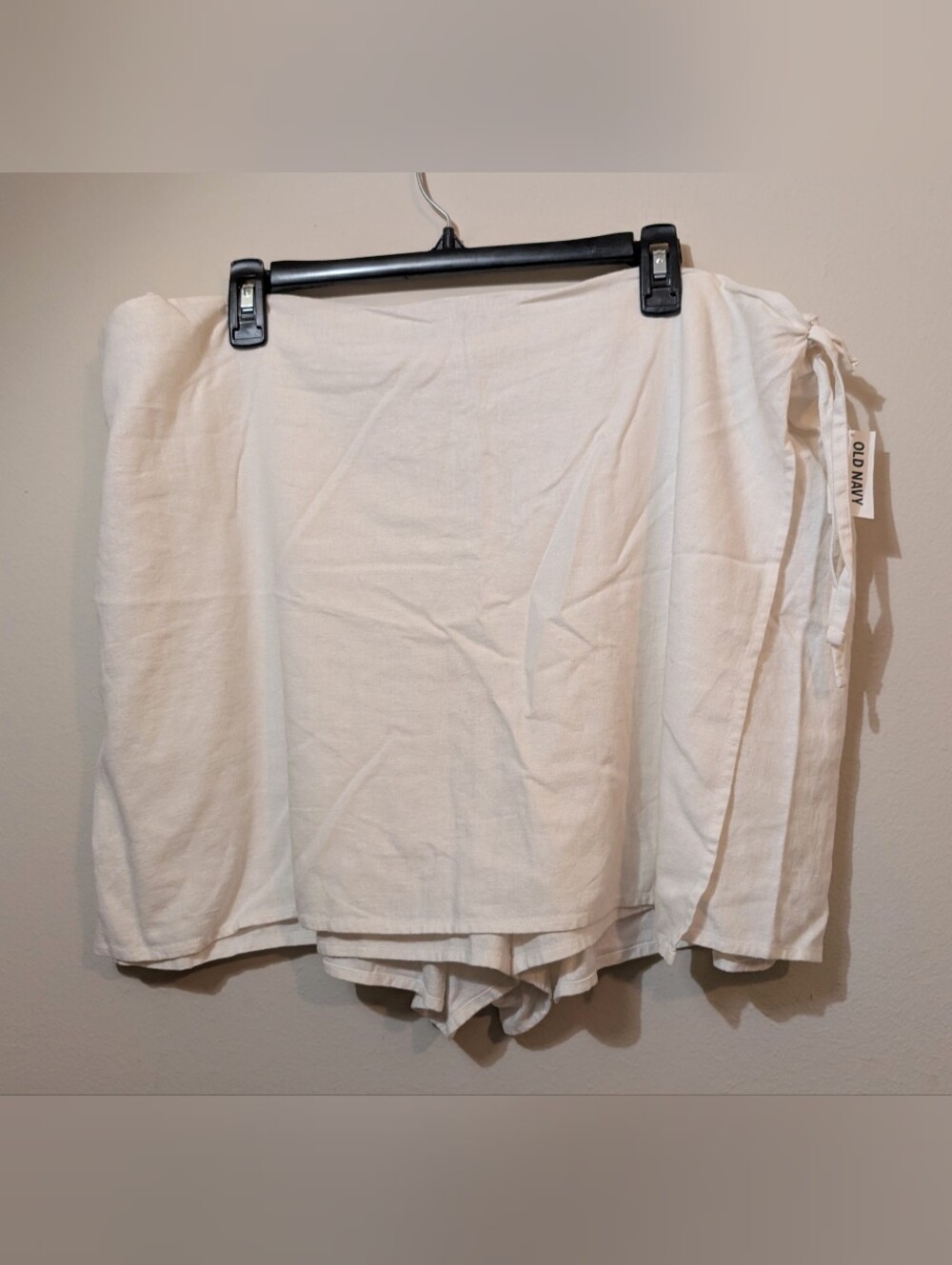 NWT White Linen Wrap Skort Old Navy Size 2XL